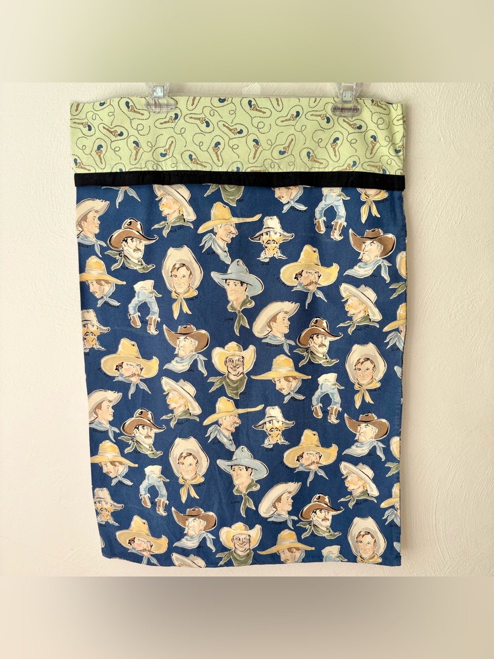 Vintage Alexander Henry Buckaroo Fabric Handmade Pillow‎ Case